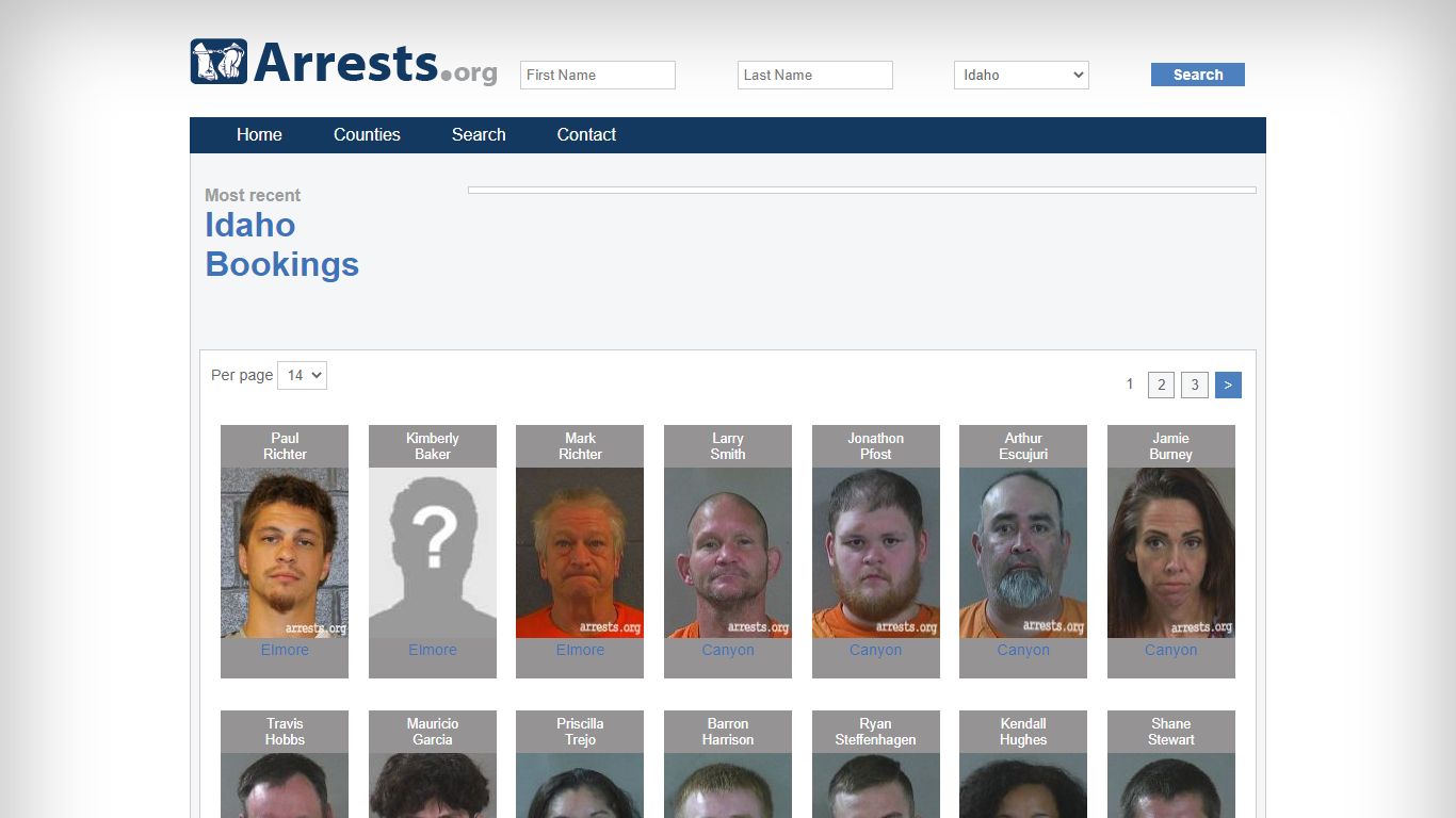 Idaho Arrests and Inmate Search